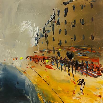 Peinture Balade par Raffin Christian | Tableau Figuratif Huile Urbain