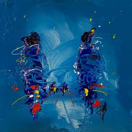 Peinture Tous les Deux  par Raffin Christian | Tableau Figuratif Huile Scènes de vie