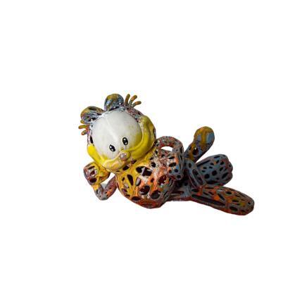 Sculpture FUNNY GARFIELD by Mikhel Julien | Sculpture Pop-art Graffiti, Resin