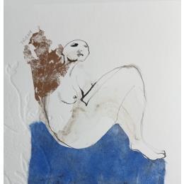 Peinture Nu#1 par Pagny Corine | Tableau Art Singulier Encre Nu