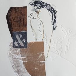 Peinture Nu#2 par Pagny Corine | Tableau Art Singulier Encre Nu