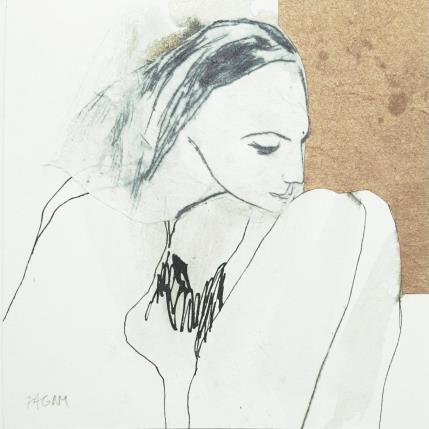 Peinture DEVANT L'ECLAIR, SUBLIME EST CELUI QUI NE SAIT RIEN  par Pagny Corine | Tableau Art Singulier Encre Nature, Nu