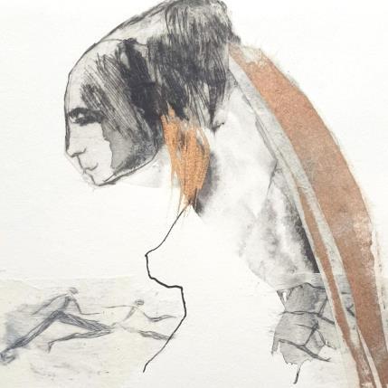 Peinture où que j'aille, jusqu'où aller par Pagny Corine | Tableau Art Singulier Encre Nu