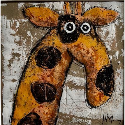 Peinture So Curious par Maury Hervé | Tableau Art Singulier Encre, Sable Animaux