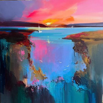 Painting Whisper of the Horizon by Bond Tetiana | Painting Figurative Oil