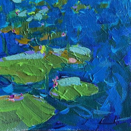 Painting Lily Pond Beauties by Carrillo Cindy  | Painting Figurative Oil Landscapes, Nature