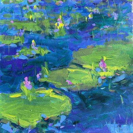 Painting Morning Blooms Greet the Day by Carrillo Cindy  | Painting Figurative Oil Landscapes