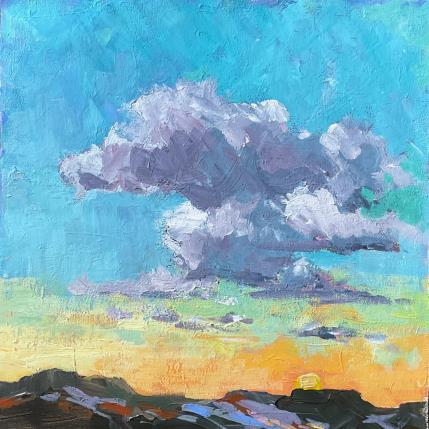 Painting Drama In the Sky by Carrillo Cindy  | Painting Figurative Oil Landscapes
