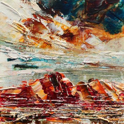 Peinture Sedona Mesa airport view 4 par Reymond Pierre | Tableau Figuratif Huile Nature, Paysages