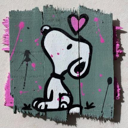 Peinture F2  LOVE par Marie G.  | Tableau Pop-art Acrylique, Bois Icones Pop