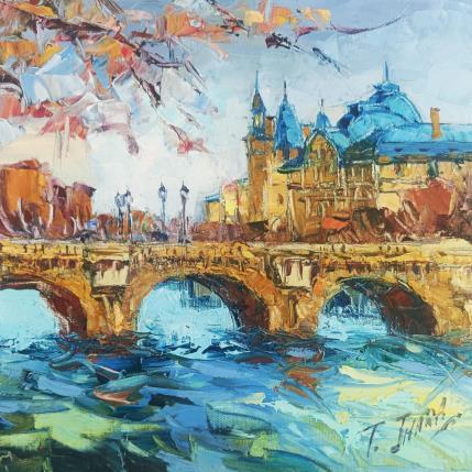 Peinture La Conciergerie par Jmara Tatiana | Tableau Figuratif Huile