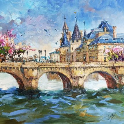 Peinture La Conciergerie par Jmara Tatiana | Tableau Figuratif Huile
