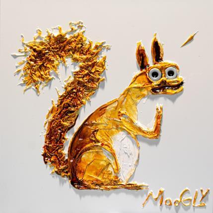 Peinture QUESTIONNUS par Moogly | Tableau Art Singulier Acrylique, Pigments, Résine Animaux