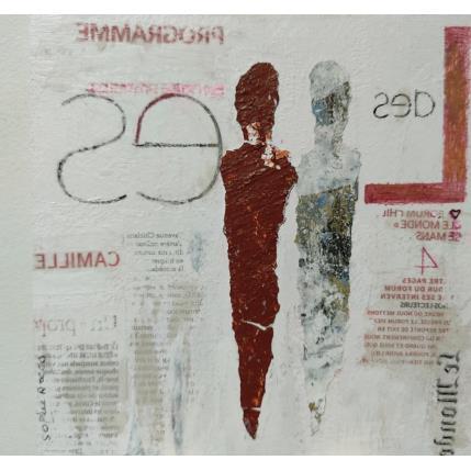 Peinture Le monde par Rocco Sophie | Tableau Art Singulier Acrylique, Collage, Sable