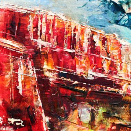Peinture Arizona Red Rocks 1  par Reymond Pierre | Tableau Figuratif Huile Nature, Paysages