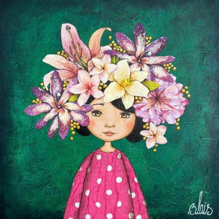 Peinture Masha par Blais Delphine | Tableau Figuratif Acrylique, Collage Portraits