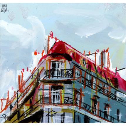 Peinture Sonore par Anicet Olivier | Tableau Figuratif Acrylique, Pastel Architecture, Urbain