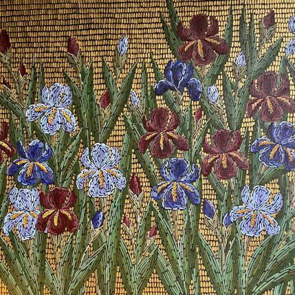 Peinture Iris  par Dmitrieva Daria | Tableau Impressionnisme Acrylique Nature