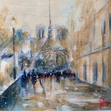 Peinture Ile Saint Louis par Solveiga | Tableau  Acrylique