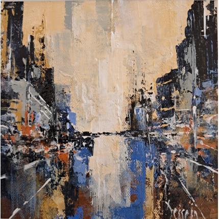 Painting New york FA1 by Dessein Pierre | Painting Figurative Oil Architecture, Urban