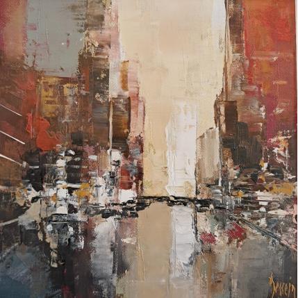 Painting New York FB1 by Dessein Pierre | Painting Figurative Oil Architecture, Pop icons, Urban