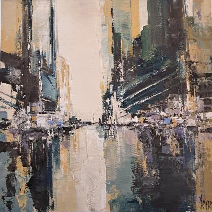 Painting New York FB3 by Dessein Pierre | Painting Figurative Oil Architecture, Pop icons, Urban