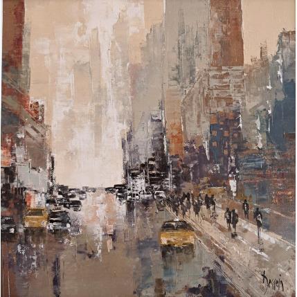 Painting New York FC1 by Dessein Pierre | Painting Figurative Oil Architecture, Urban