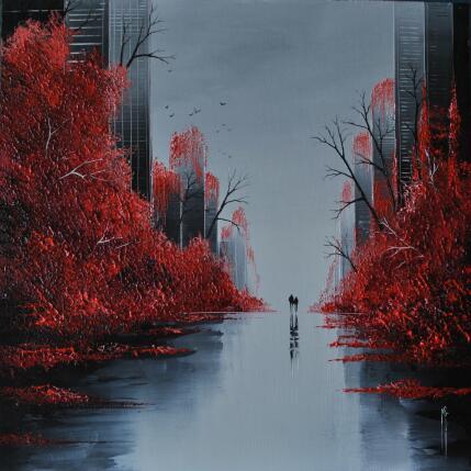 Gemälde Le rêve et la forêt von Galloro Maurizio | Gemälde Figurativ Öl Urban