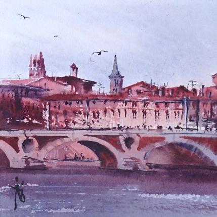 Peinture La chaleur des roses par Abbatucci Violaine | Tableau Figuratif Aquarelle