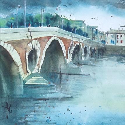 Peinture Rentrons avant la pluie par Abbatucci Violaine | Tableau Figuratif Aquarelle