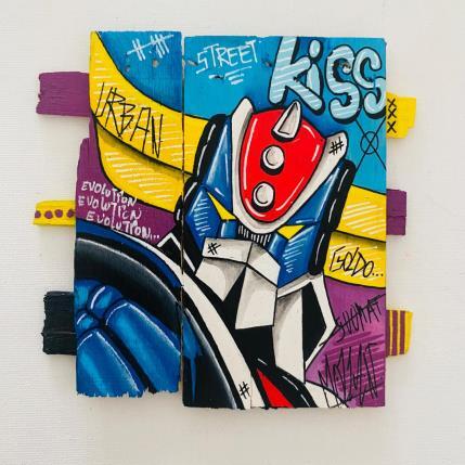 Peinture KISS  par Molla Nathalie  | Tableau Pop-art Acrylique, Bois, Posca Icones Pop