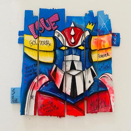 Peinture KING par Molla Nathalie  | Tableau Pop-art Acrylique, Bois, Posca Icones Pop