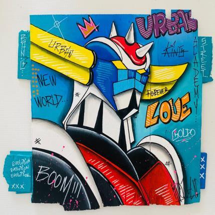 Peinture NEW W par Molla Nathalie  | Tableau Pop-art Acrylique, Bois, Posca Icones Pop