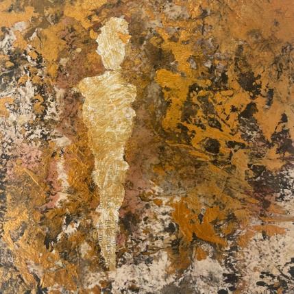 Peinture ambre par Rocco Sophie | Tableau Art Singulier Acrylique, Collage, Sable