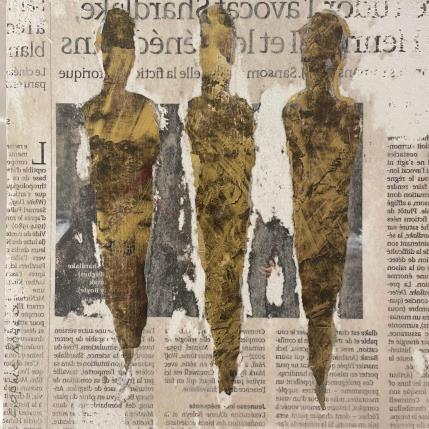 Peinture L'age de bronze par Rocco Sophie | Tableau Art Singulier Acrylique, Collage, Sable
