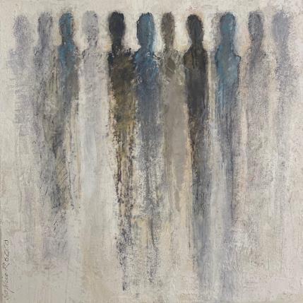 Peinture fées magiques par Rocco Sophie | Tableau Art Singulier Acrylique, Collage, Sable