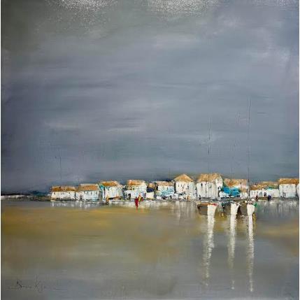 Peinture A fleur d'océan par Klein Bruno | Tableau Figuratif Huile Marine