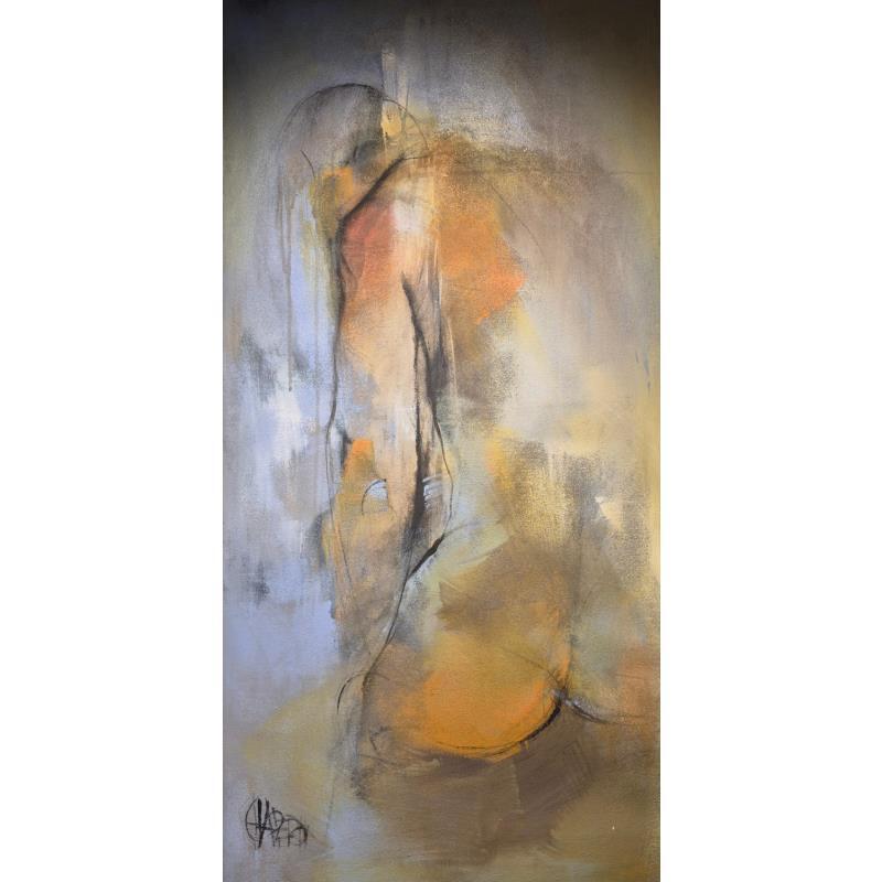 Peinture POur ceux qui ont encore peur du noir par Chaperon Martine | Tableau Figuratif Acrylique Nu