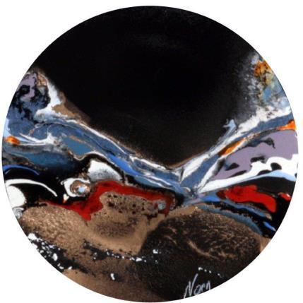 Painting C2979 by Naen | Painting Abstract Acrylic, Ink Minimalist, Nature