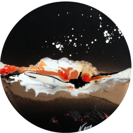 Pintura C2873 por Naen | Pintura Abstract Acrylic, Ink