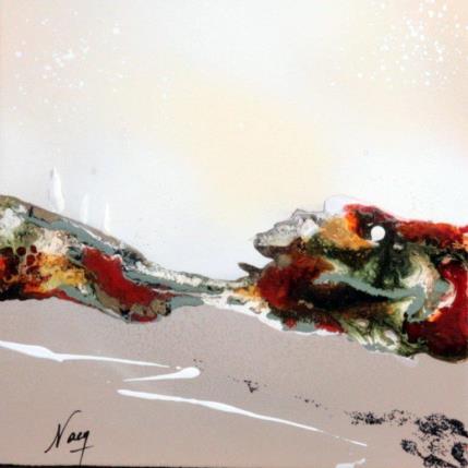 Peinture C2216 par Naen | Tableau Abstrait Acrylique, Encre Minimaliste