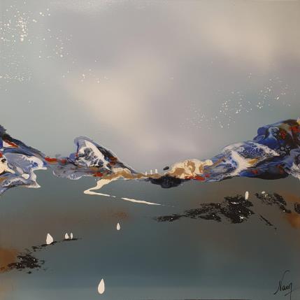 Peinture C2835 par Naen | Tableau Abstrait Acrylique, Encre Minimaliste