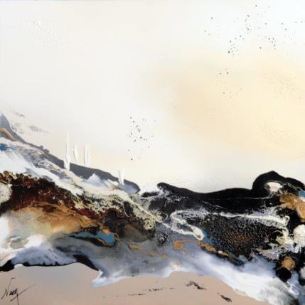 Peinture C1606 par Naen | Tableau Abstrait Acrylique, Encre Minimaliste