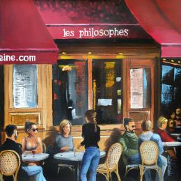 Painting 19 HORAS by Rodriguez Rio Martin | Painting Figurative Oil Urban