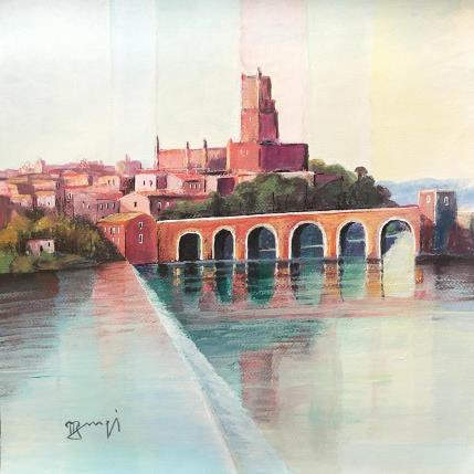 Peinture AR14 TOULOUSE, LA PETITE CHUTE par Burgi Roger | Tableau Figuratif Acrylique Architecture, Marine, Urbain