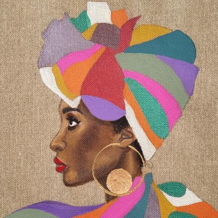 Peinture Adalia par Rosângela | Tableau Figuratif Acrylique Portraits