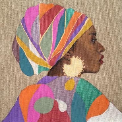 Peinture Amira par Rosângela | Tableau Figuratif Acrylique Portraits