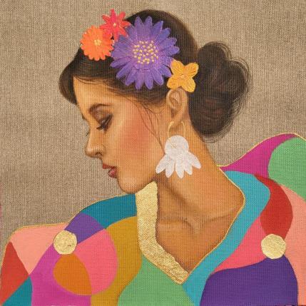 Peinture Antonnella par Rosângela | Tableau Figuratif Acrylique Portraits