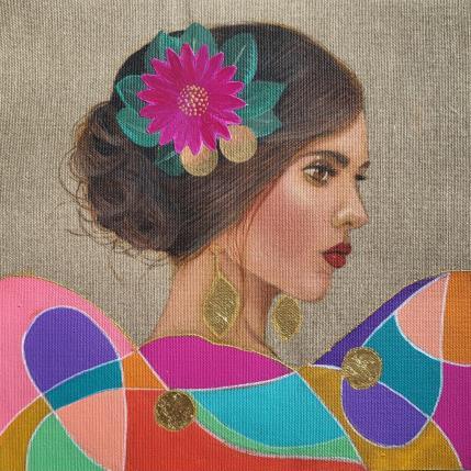 Peinture Alcinda par Rosângela | Tableau Figuratif Acrylique Portraits