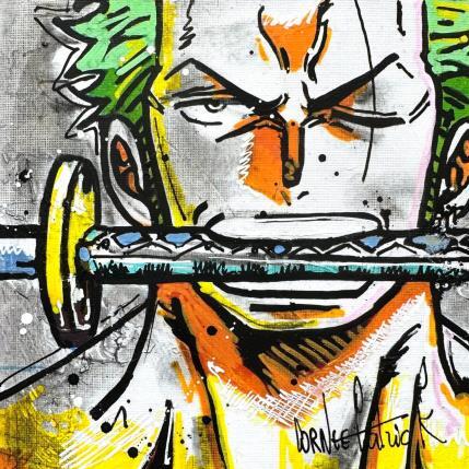 Peinture Zoro, One Piece par Cornée Patrick | Tableau Pop-art Graffiti, Huile Cinéma, Enfant, Icones Pop